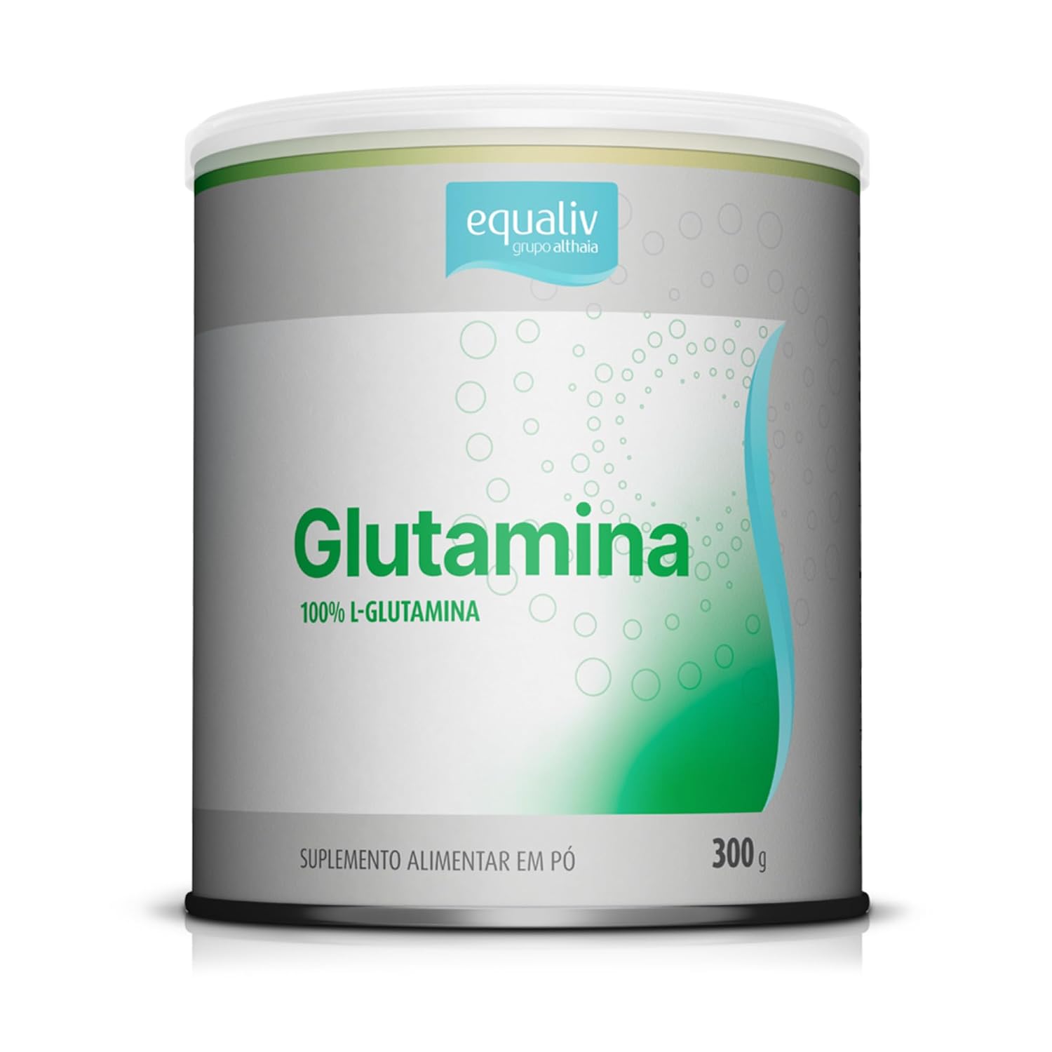 EQUALIV Glutamina – Suplemento Alimentar em Pó 100% L-glutamina – Sem Glúten, Açúcares e Adoçantes Artificiais – Lata 300g