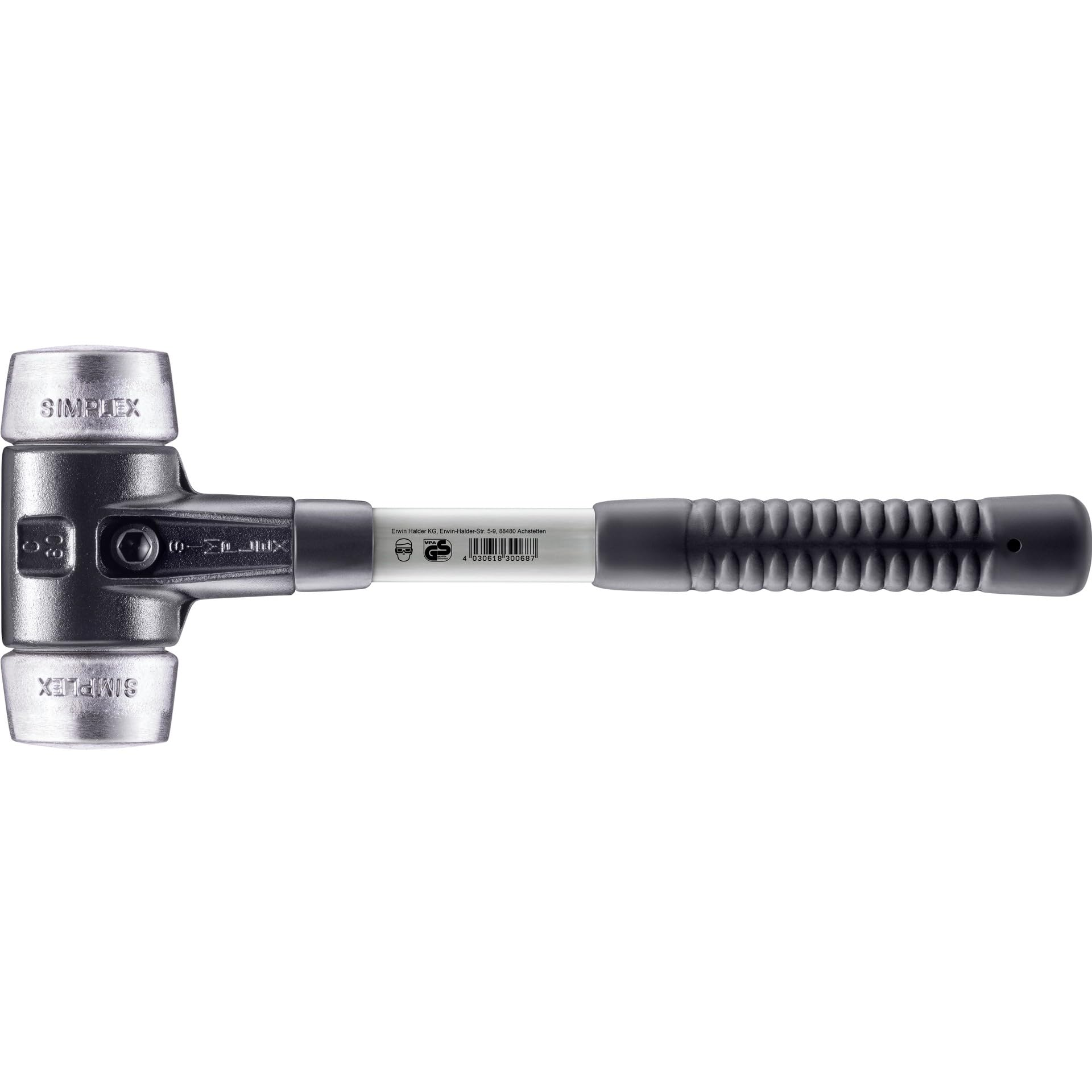 Halder Multi-Colour 3709060 "Simplex" Soft Metal Soft-Face Mallet With Fibre-Glass Handle, 60 Mm