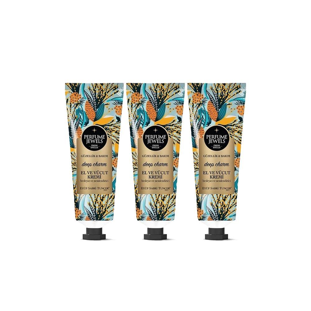 Eyüp Sabri Tuncer Perfume Jewels Deep Charm El Kremi 50 ML x 3 Adet