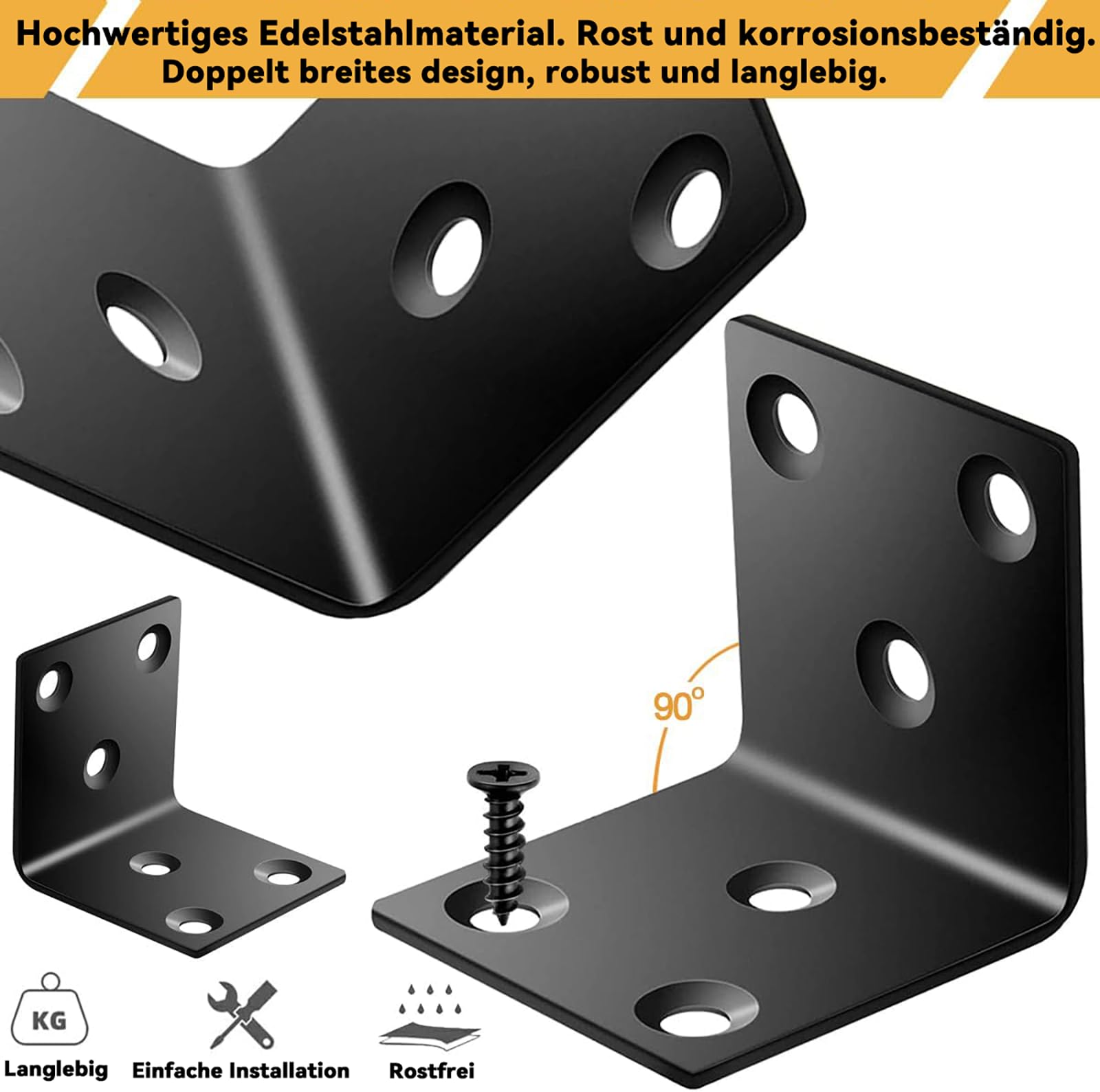 Angolo Foro 60x60x2 Connettore Angolare Per Legno Di Costruzione - Foto 7