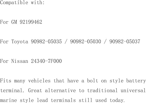 Miniatura 7 de Cable de batería Positivo 24340-7F000 para Nissan Toyota Lexus 90982-05035