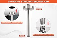 Vista 4 de HarJue Brazo de ducha montado en el techo, brazo de extensión de lluvia con brida y cinta de teflón, extensor de montaje de acero inoxidable