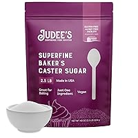 Vista 1 de Judee's Superfine - Azúcar en polvo de 2.5 libras, sin gluten y sin frutos secos, también conocido como azúcar de panadería, hornea productos