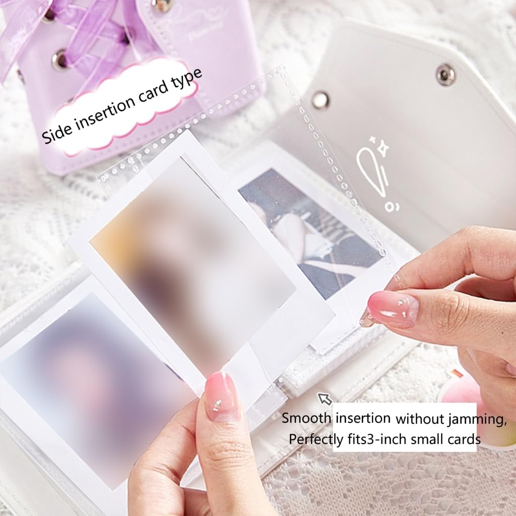 Single Pocket PU Card Album for Wedding Birthday Memory Storage Photo Holder