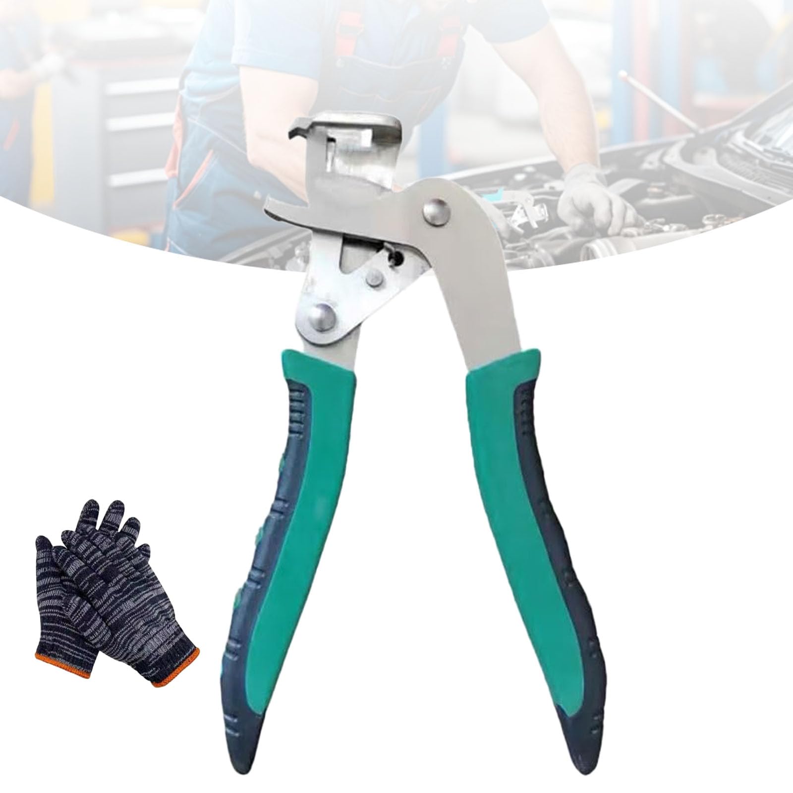 Qosigote Car Clip Pliers/Disassembly Tools, Efficient Multi-Functional Automotive Snap Pliers, Car Clip Removal Tool, Easy to Remove Fasteners, Clips, Buckles, and Rivets (1PC)