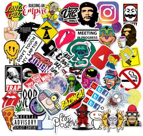 CodersParadise - Pack of 51 Laptop Vinyl Self-Adhesive Sticker for ...