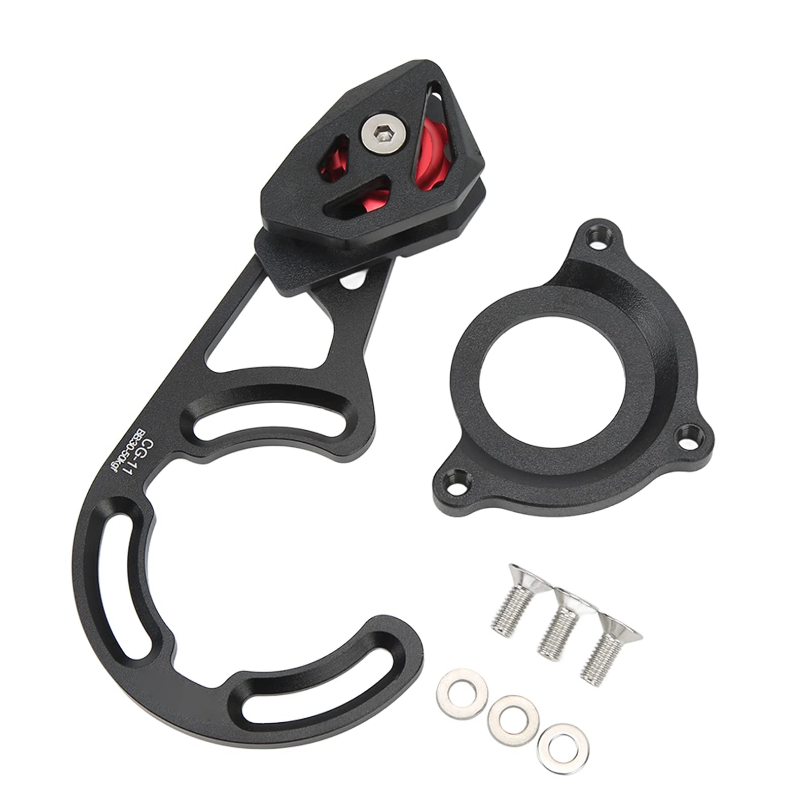 Guida Catena per Bici, Protettore Catena per Bici in Lega di Alluminio, Stabilizzatore per Catene Ultraleggere per Puleggia Bici, Paracatena di Ricambio per Bici da