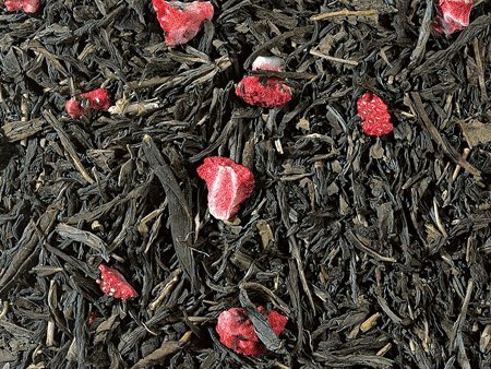 Grüntee China Sencha entkoff. Kinder+Senioren (Erdbeer-Note) aromatisiert, 1kg.