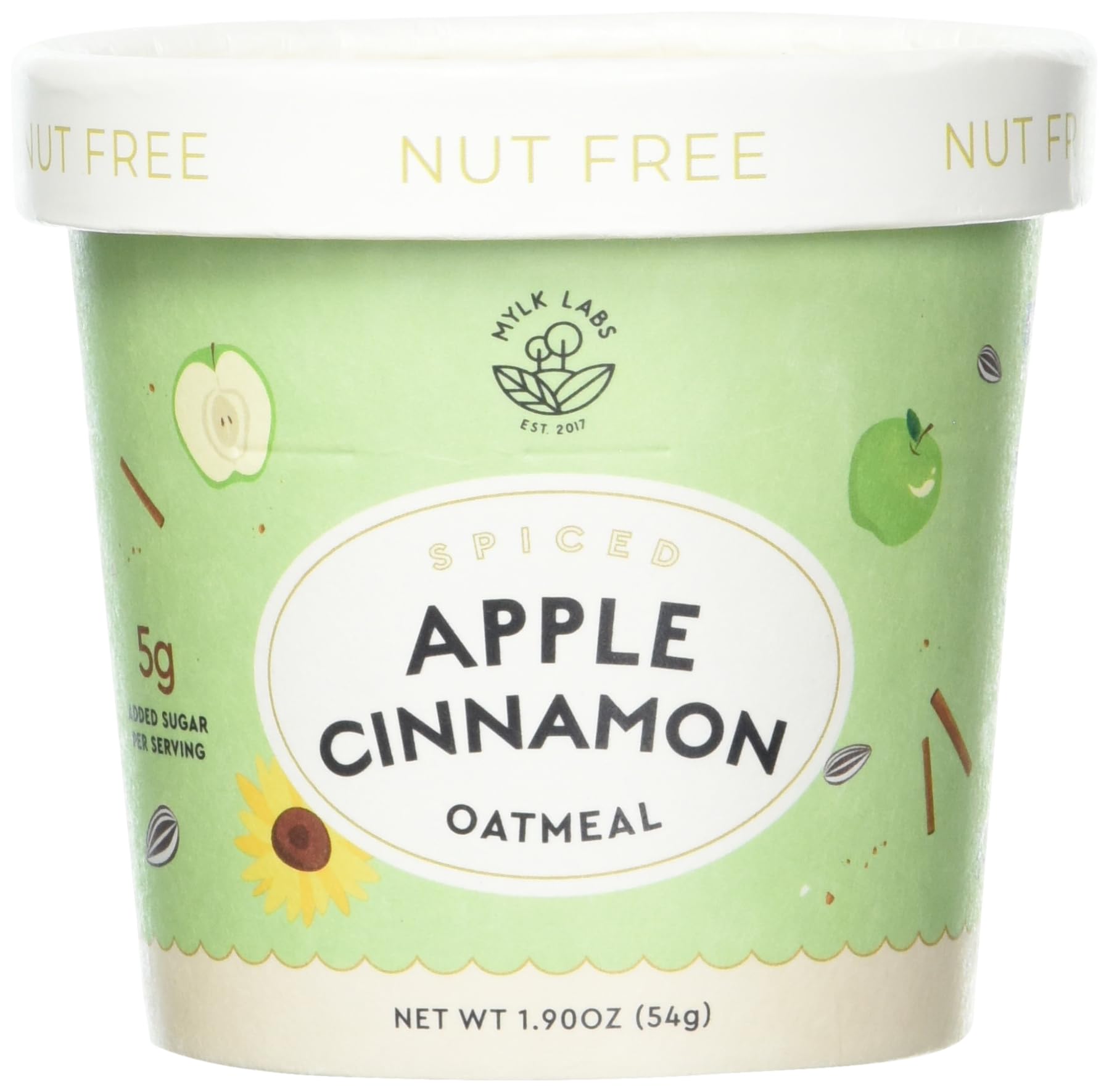 Mylk Labs - Oatmeal Gr Smthapl&snflwrcin -1.9 OZ (Pack of 2)