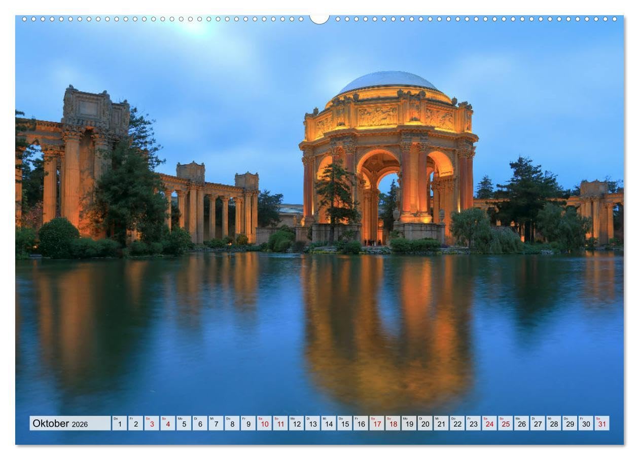 San Francisco - City on the Bay (Wandkalender 2026 DIN A2 quer), CALVENDO Monatskalender: Faszinierende Bilder der Traumstadt San Francisco an der Pazifikküste in Kalifornien (CALVENDO Orte)