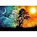 Produktbild Ccmart 5D-Diamantbild, Malen nach Zahlen, Kristallstrass-Stickerei, Kreuzstich, Kunsthandwerks-Zubehör, Leinwand, Wanddekoration Moon and Sun