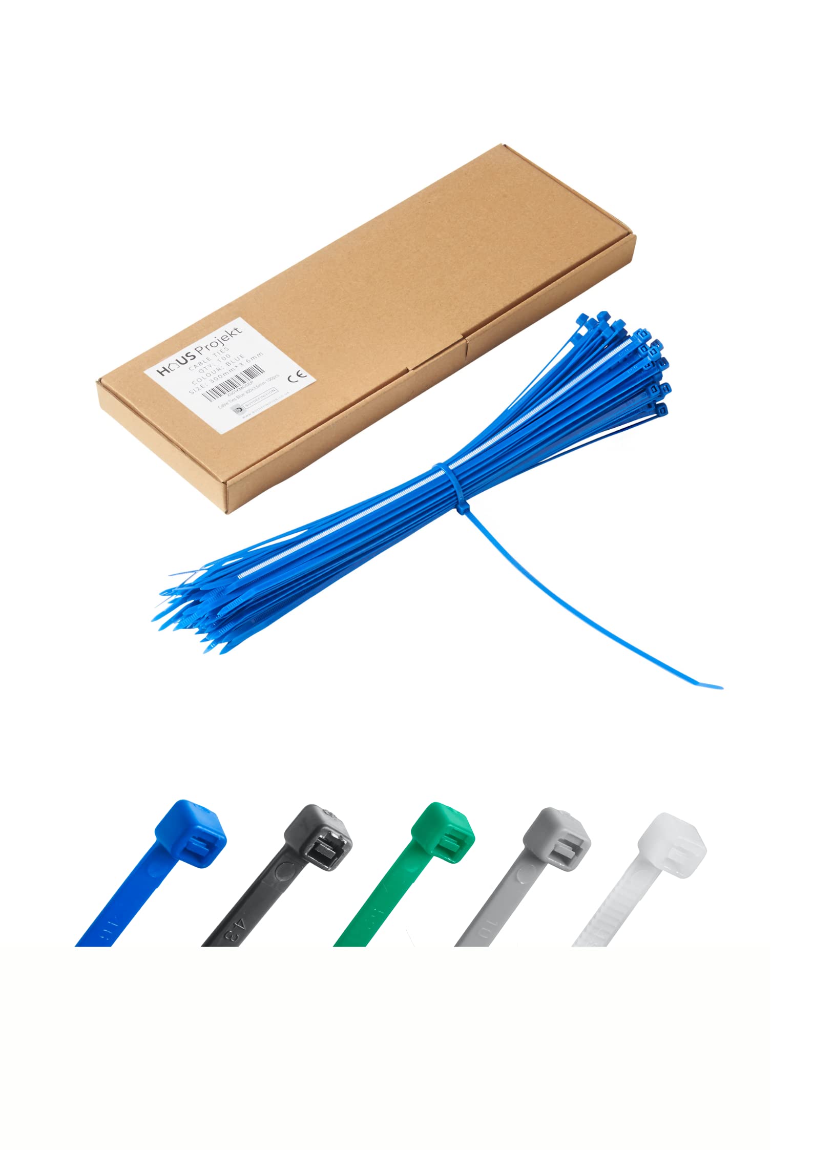 100 Stück Kabelbinder Aus Nylon – Super Robust, Bis 54,4 Kg Zugfestigkeit, Ideal Für Kabelchaos & Haushalt