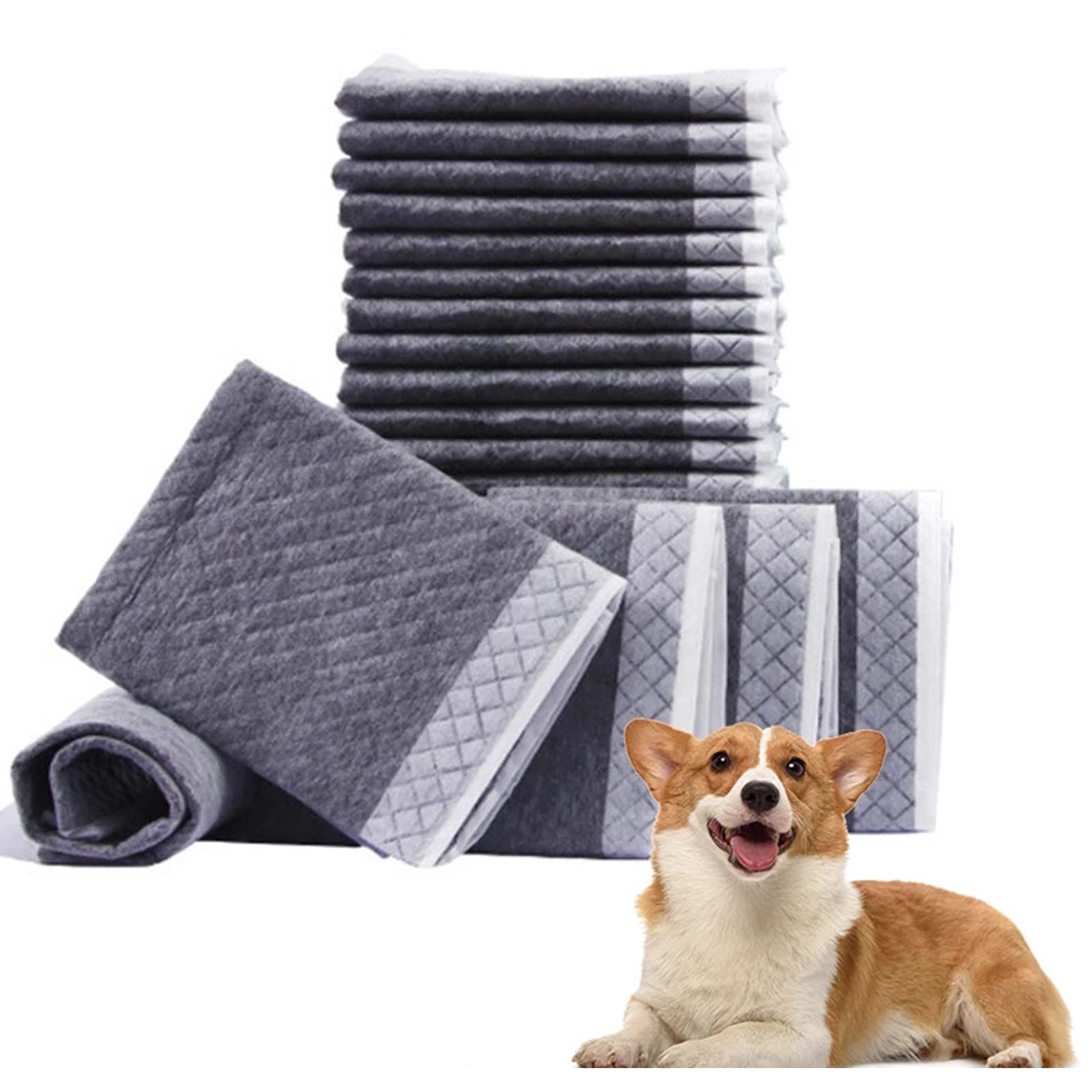 Tappetini Assorbenti per Cani con Carbone Attivo,Cane Tappetino Igienici per Animali Domestici, Cuccioli Tappetini da Addestramento, Tappetini Igienici per Cani