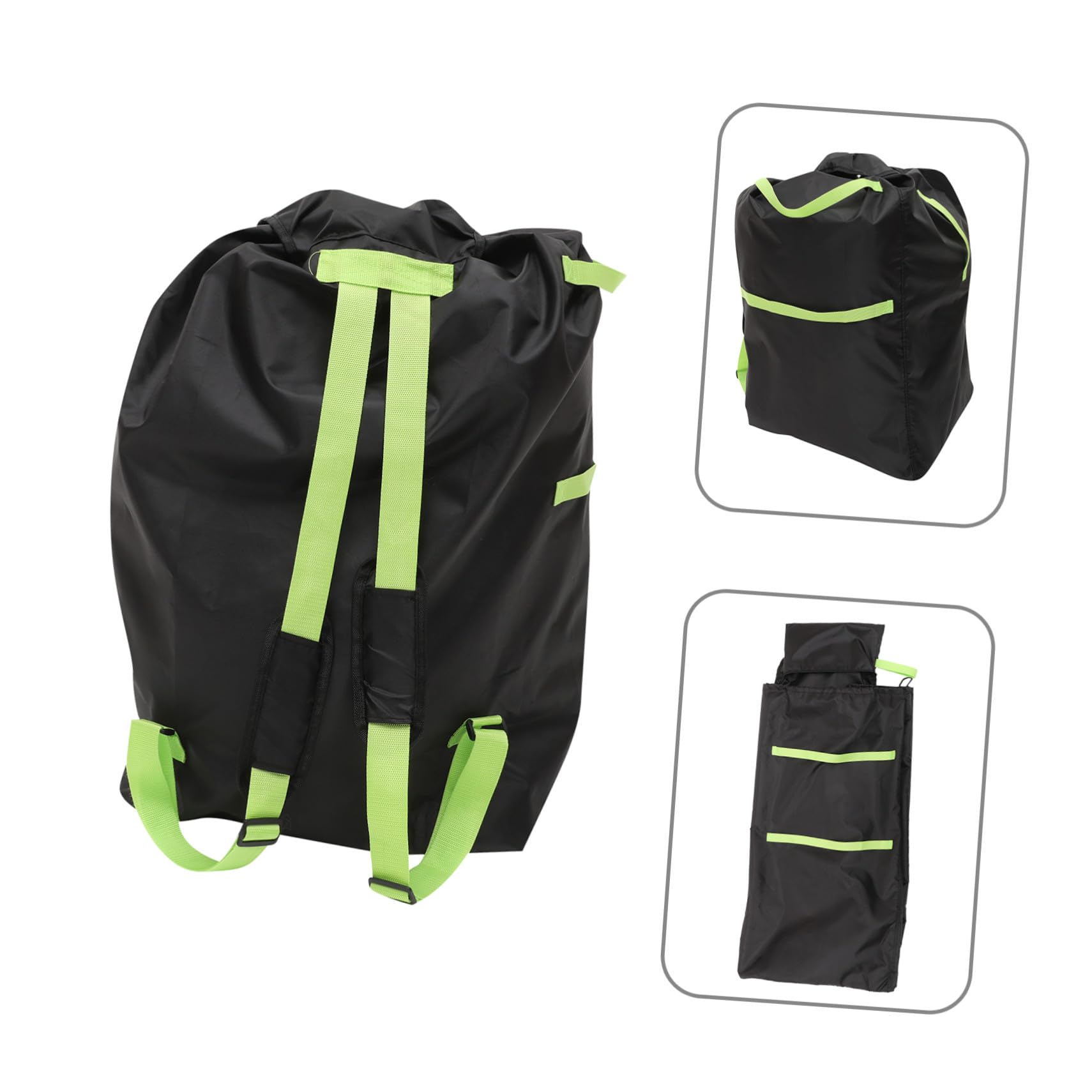 Kisangel Borsa Organizer per Passeggino Doppio Oxford Nero con Tracolle Doppie, Facile da Pulire, per Viaggio e Gate Check con Carrozzina per Ragazzo Ragazza