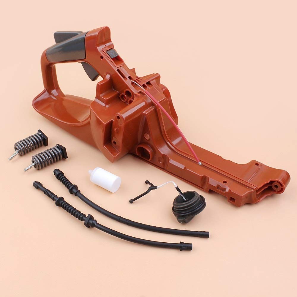 Kit de manija Trasera para Tanque de Combustible Compatible con motosierras de Gasolina 450 450E 445 445E de Repuesto 525862104, 525862101