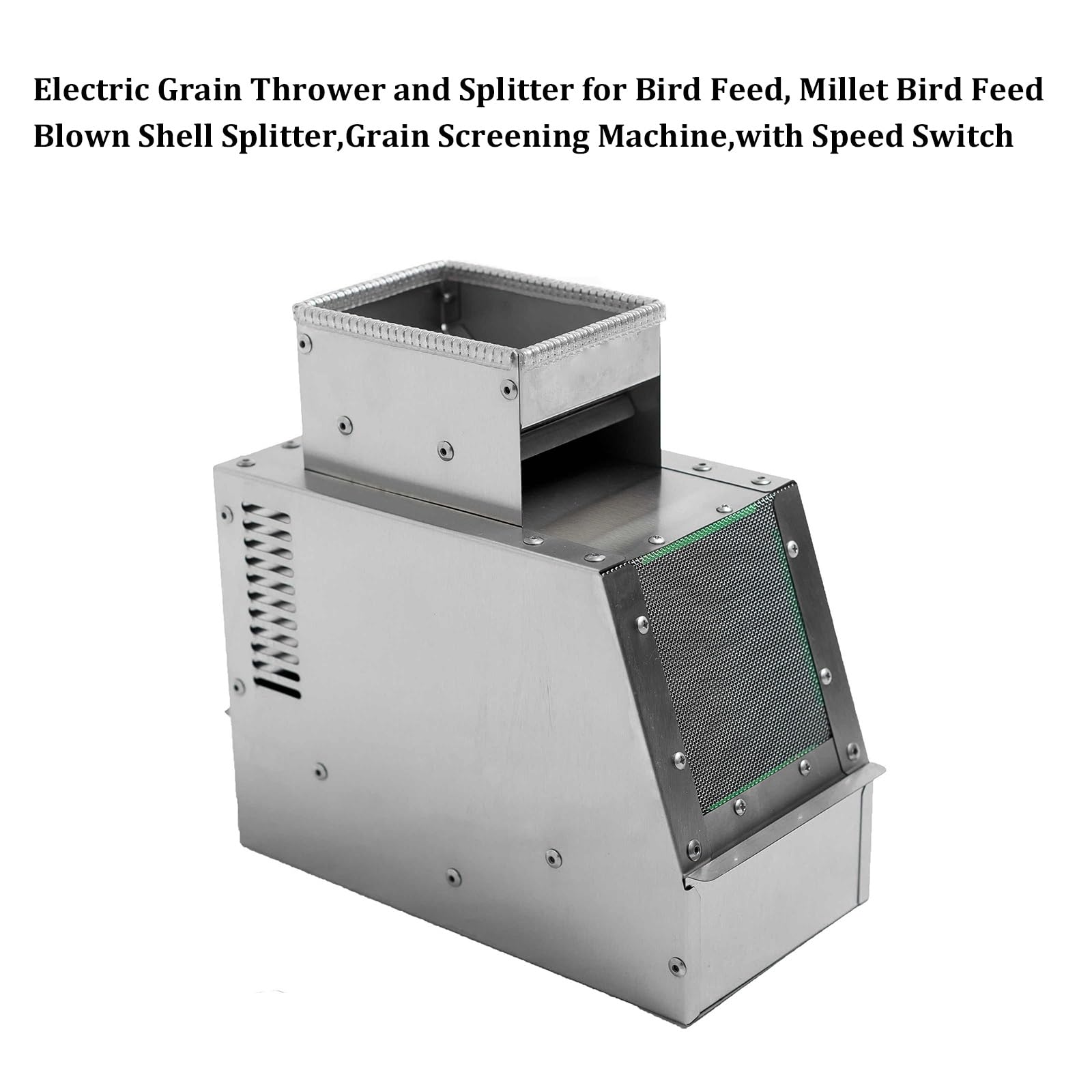 Limpiador eléctrico de granos y máquina divisora de cáscaras para alimentación de pájaros, detección eficiente y separación de mijo y frijoles