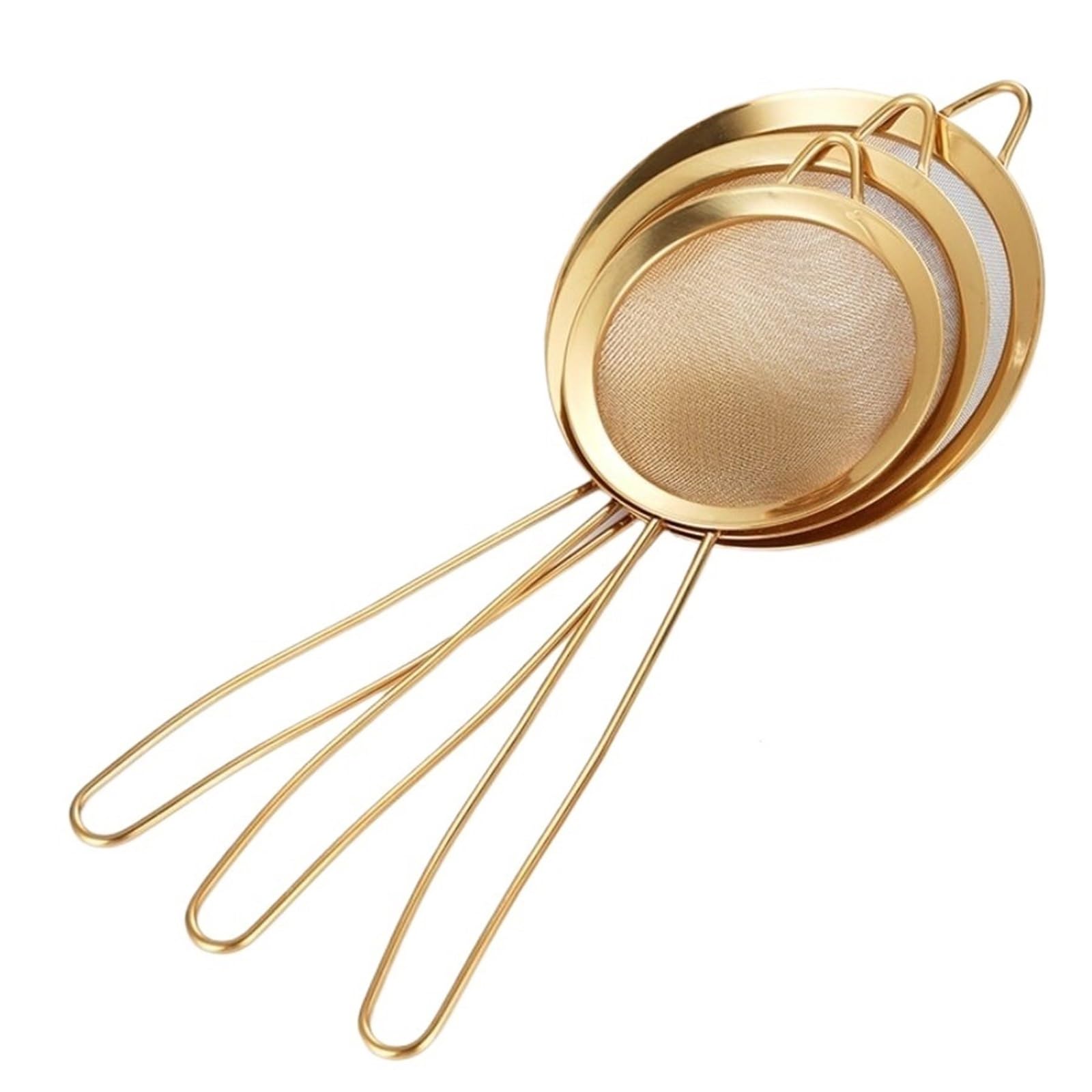 Mehlsieb 1 stück Edelstahl Sieb Küche Bäckerei Gold Mit Haken Öl Scoop Sojamilch Saft Reis Milch Filter Mehl Bildschirm(XXL)