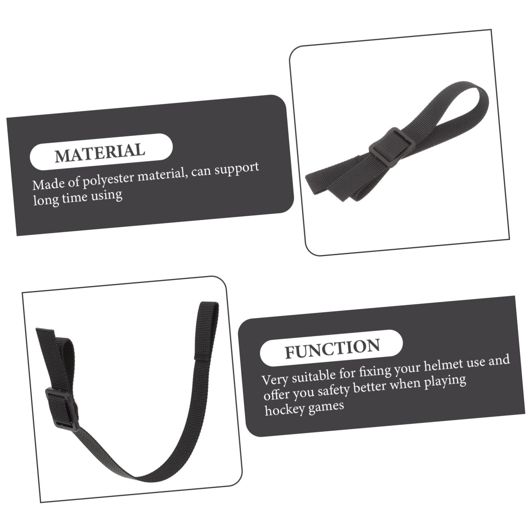 Correa de Barbilla para Casco de Hockey Accesorio Reemplazable y Portátil para