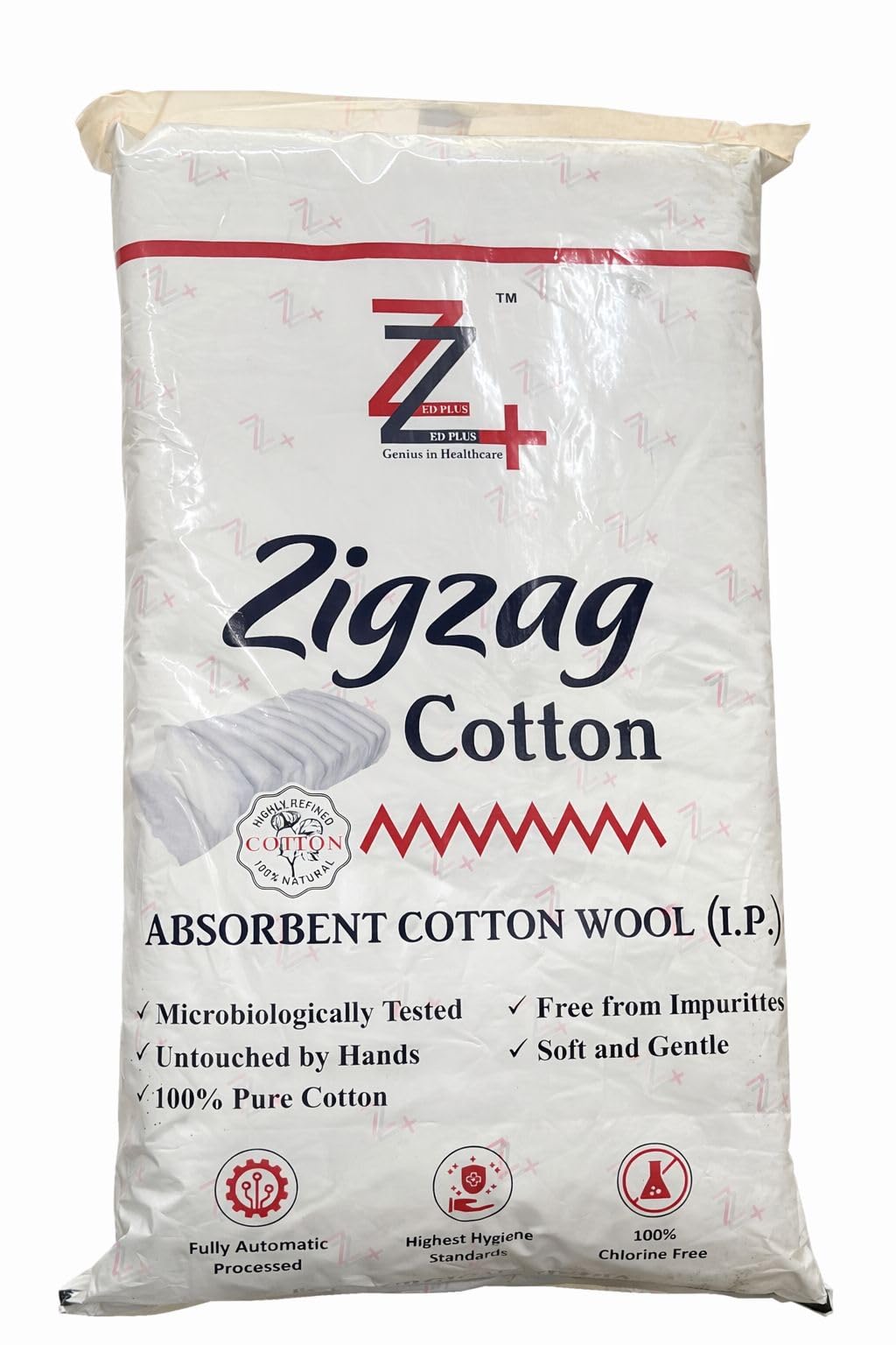 Z+ Zigzag Absorbent Cotton Wool, 100% Pure Cotton, Soft and Gentle, Multipurpose for Personal Care, Makeup Remover, Baby Care-image-36