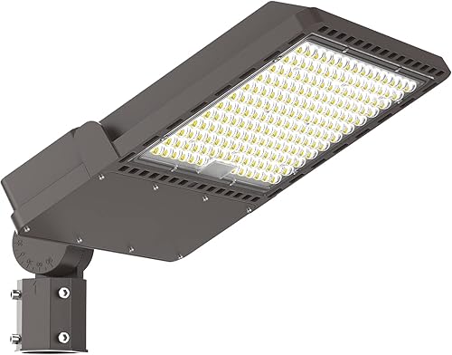 WHLED Luz LED de estacionamiento de 400 W con accesorio deslizante, 5000 K luz diurna 56000 lm, equivalente a HPSHID de 1500 W, iluminación de WHLED Luz LED de estacionamiento de 400 W con accesorio deslizante, 5000 K luz diurna 56000 lm, equivalente a HPSHID de 1500 W, iluminación de