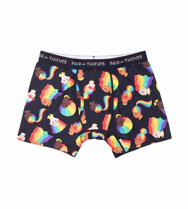 Pair of Thieves Super Soft Mens Pride Boxer Briefs Breathable Gay Pride Underwear with Moisture-Wicking Quick Dry Fabric