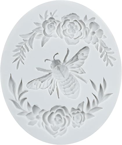 Miniatura 9 de Lingzhi Molde de silicona Bumble Bee para fondant de panal para decoración de pasteles, decoración de cupcakes, polímero de chocolate, arcilla y