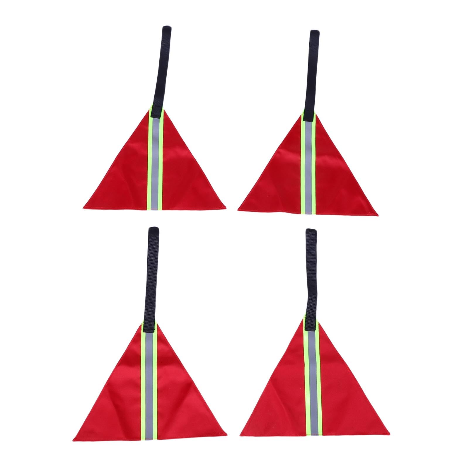 Banderas reflectantes de seguridad de alta visibilidad rojas para remolque de camiones y bicicletas