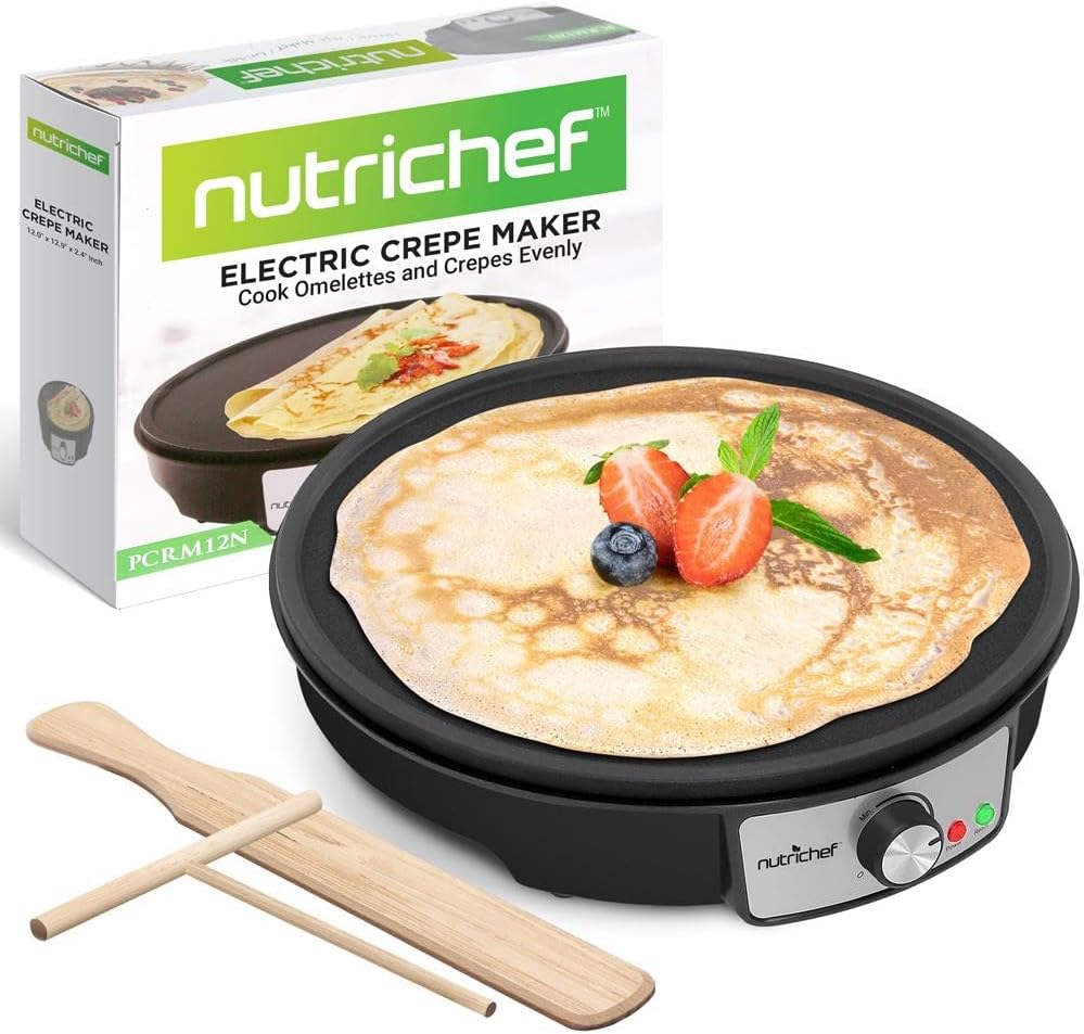 Nutrichef Electric Crepe Maker