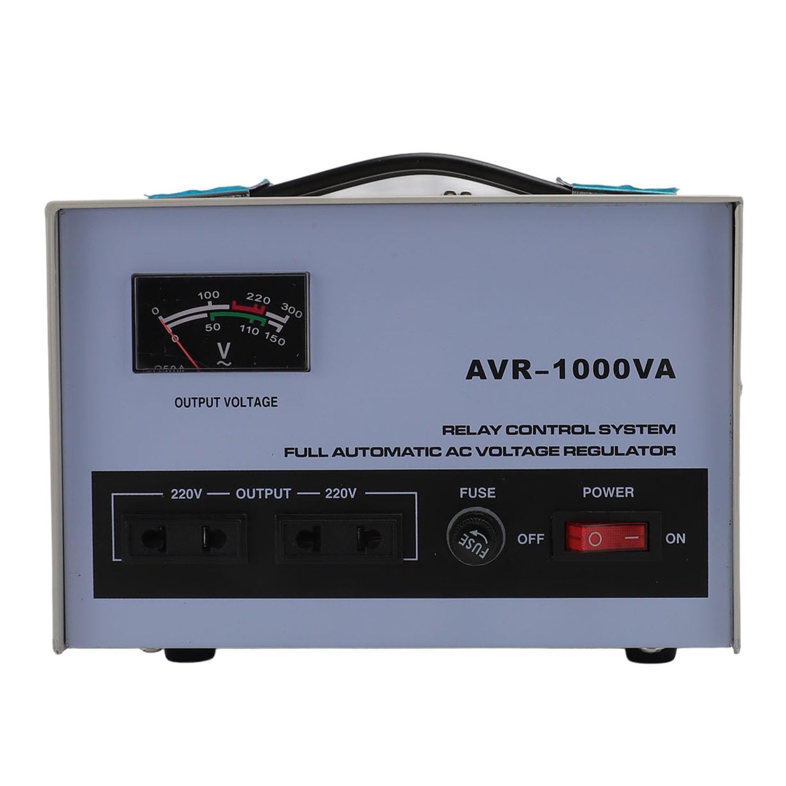 Automatischer Spannungsstabilisator mit 2 Sicheren Drähten, Variabler AC-Spannungsregler, 1000 W, 160–250 V Eingang, 220 V Ausgang, Variabler Transformator, 3 (EU-Stecker)