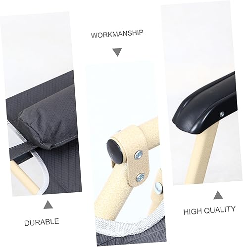 Miniatura 3 de Portable Dual Purposes Folding Lounge Chair with Extendable Reclining Function Oxford Gray Rest Chair for Outdoor Indoor Use Space-Saving Folding