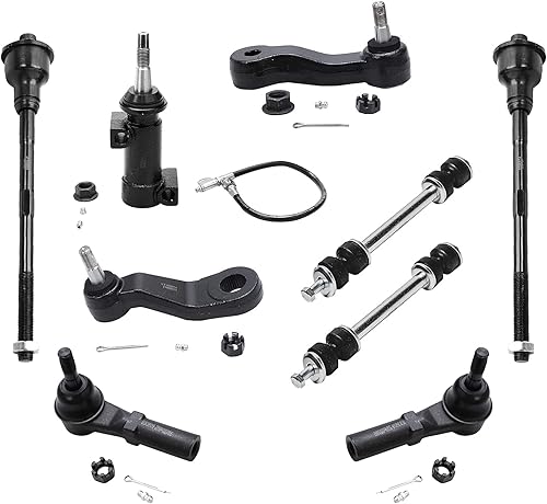 Miniatura 6 de Juego completo de suspensiones delanteras de 13 piezas, 2 brazos controladores superiores, las 4 juntas frontales esféricas 4 tirantes, 2 enlaces de