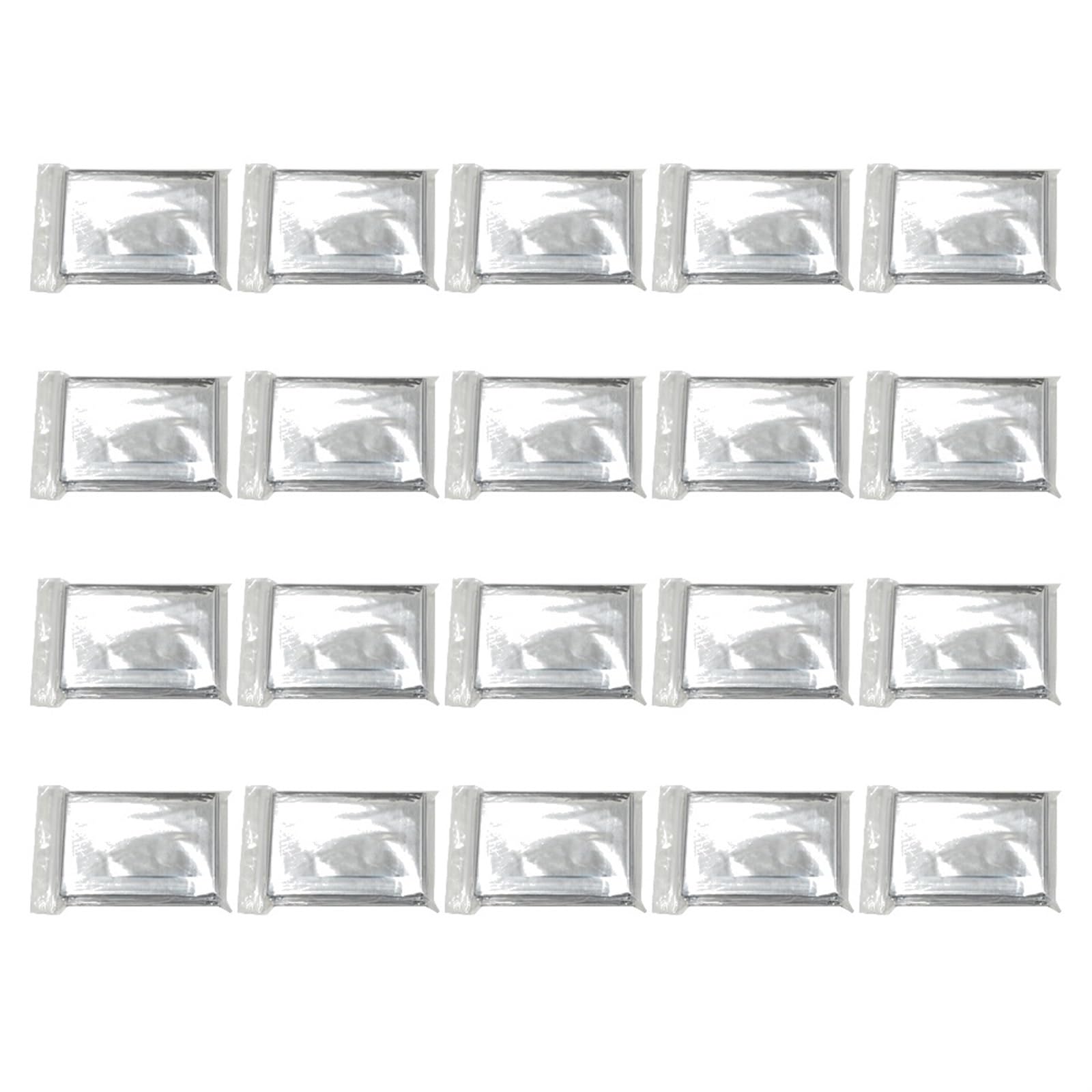 Manta térmica de Emergencia Impermeable, Ayuda SOS for desastres, Supervivencia, Rescate, Aislamiento, Manta de Primeros Auxilios, 5-20 Piezas(160X210cm 20pcs)