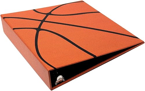Miniatura 1 de Hoopz - Carpeta de cartas de baloncesto texturizada de 3 anillos de All Star Products  Se ve y se siente como un baloncesto real  Álbum de
