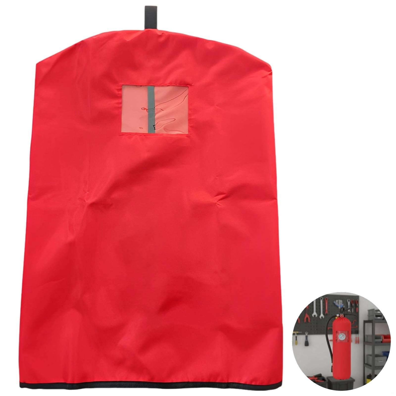 5 fundas protectoras para extintor de incendios de 6 kg, 32 x 58 cm, resistente a la intemperie, anticongelante, de poliéster, para uso en interiores y exteriores