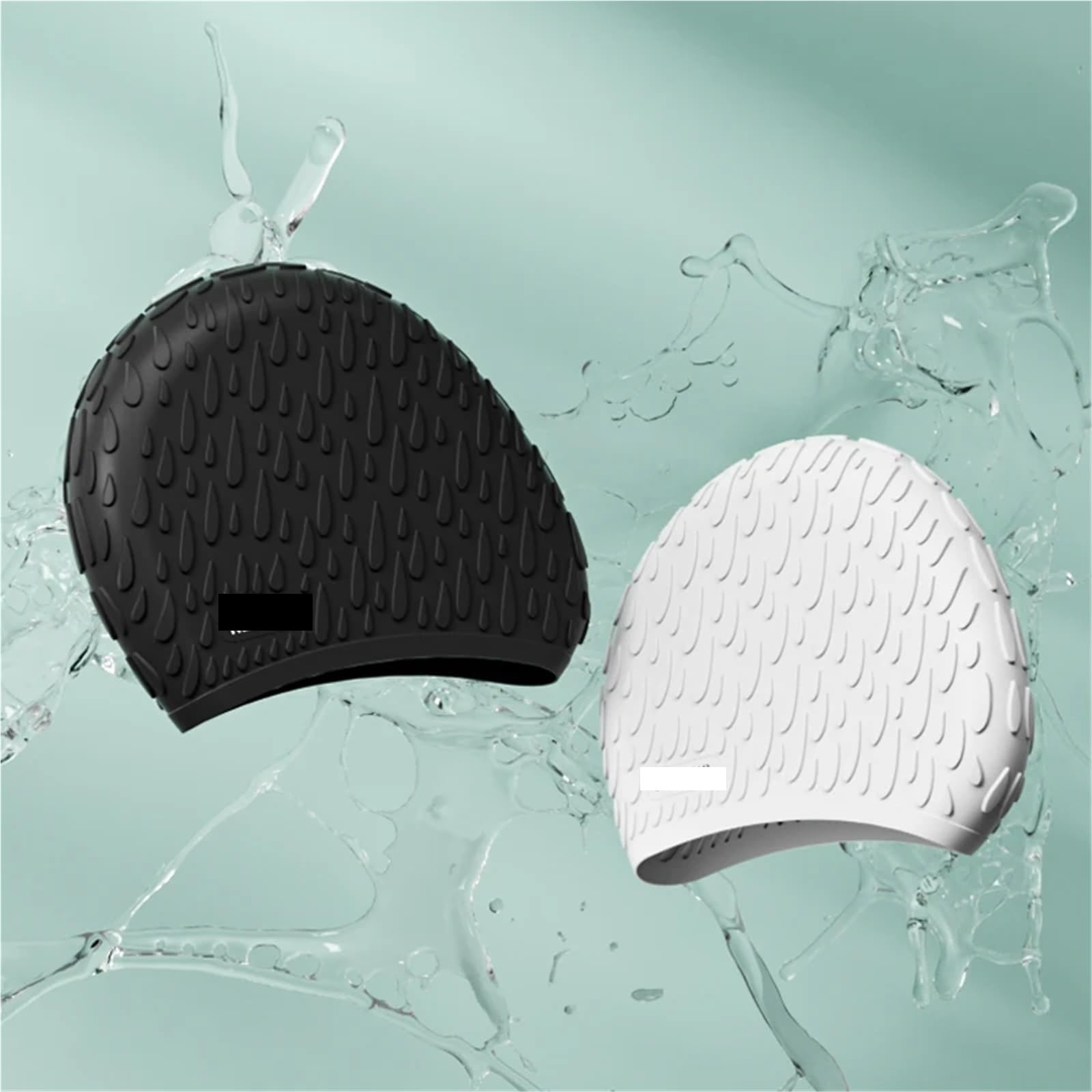 Gorro de natación de Silicona de 2 uds, Gorro de natación Impermeable de Alta Elasticidad, Antideslizante for Mujeres y Hombres