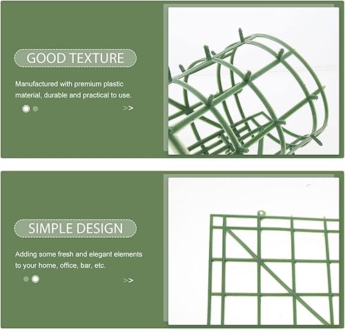 Miniatura 3 de FOMIYES 8 paneles de rejilla de flores artificiales, marco de pared de flores, arcos de pared, telón de fondo, marcos de valla de plástico para
