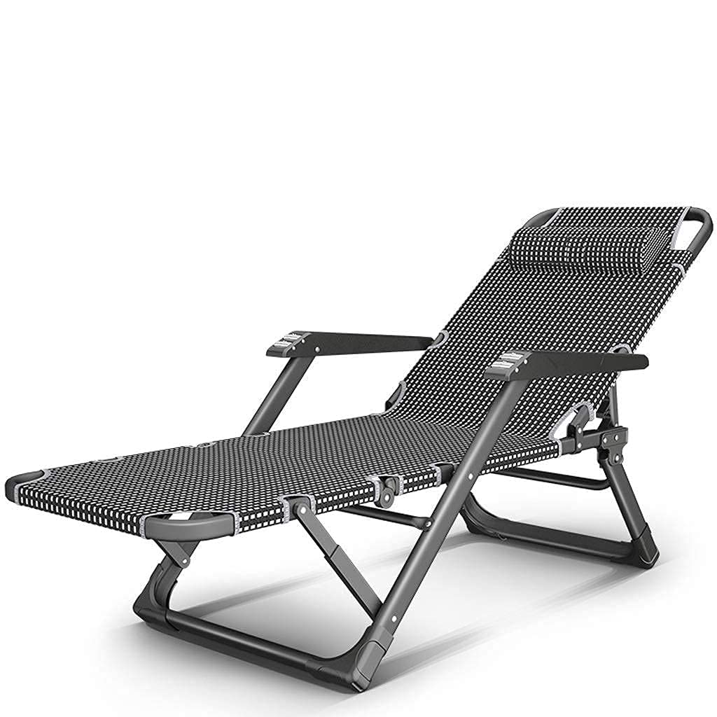 WOTZOV Folding Beach Recliner,Lounger Chair Outdoor Deck Chair Zero Gravity Patio Oversized Chair Adjustable Recliners Lay Flat Sun Loungers
