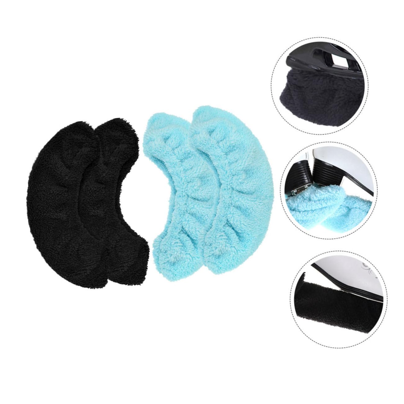 2 Paires de Protège-Lames de Patins à Glace en Peluche Polyester pour Garçon et Filles, Absorbe L'humidité et Confortable, Patinage Glace