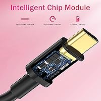 Vista 5 de Paquete de 2 cables USB C a USB C tipo C de carga rápida compatibles con iPhone 1515 Plus15 Pro15 Pro MaxSamsung Galaxy S23S22