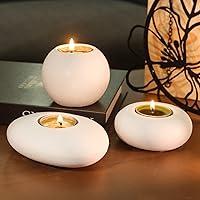 Vista 5 de LET'S RESIN Tealight Candle Holder Resin Molds Silicone,3Pcs Tea Light Candle Holder Molds for Resin,Plaster,Cement Concrete,Epoxy Moulds for DIY