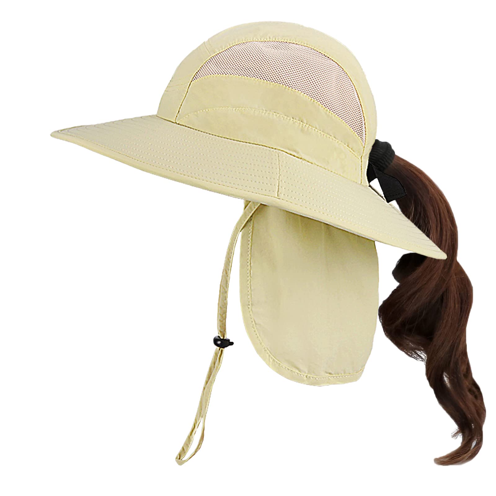 Solaris Foldable Neck Flap Cover Sun Cap UPF 50 Protection Hat for Outdoor Fishing Hiking