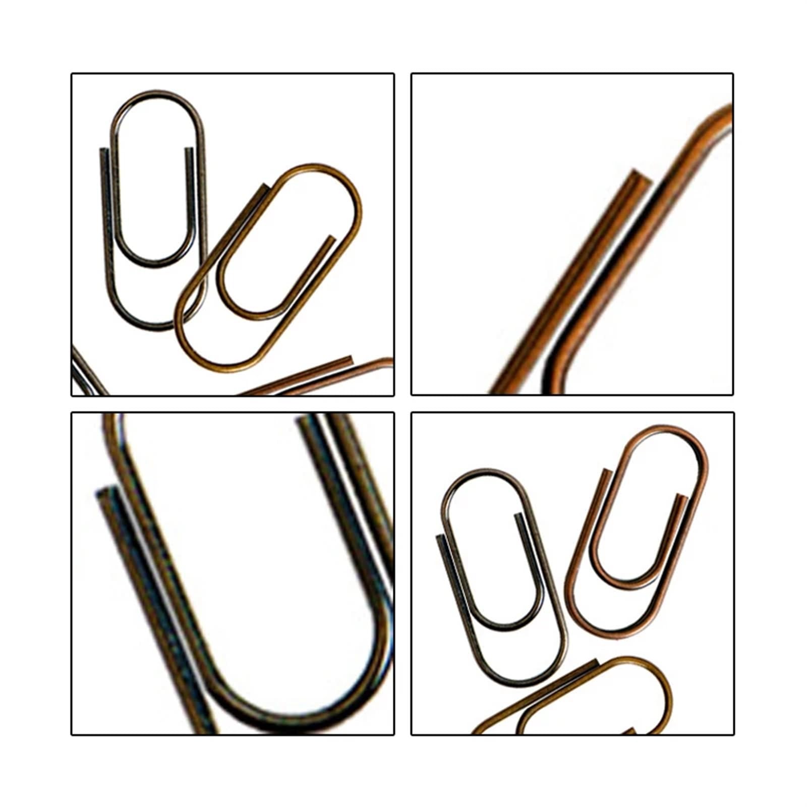 Büroklammern, 200, aus Metall, Notizklassifizierungsklammern, for Kinder und Studenten(200pcs Black)