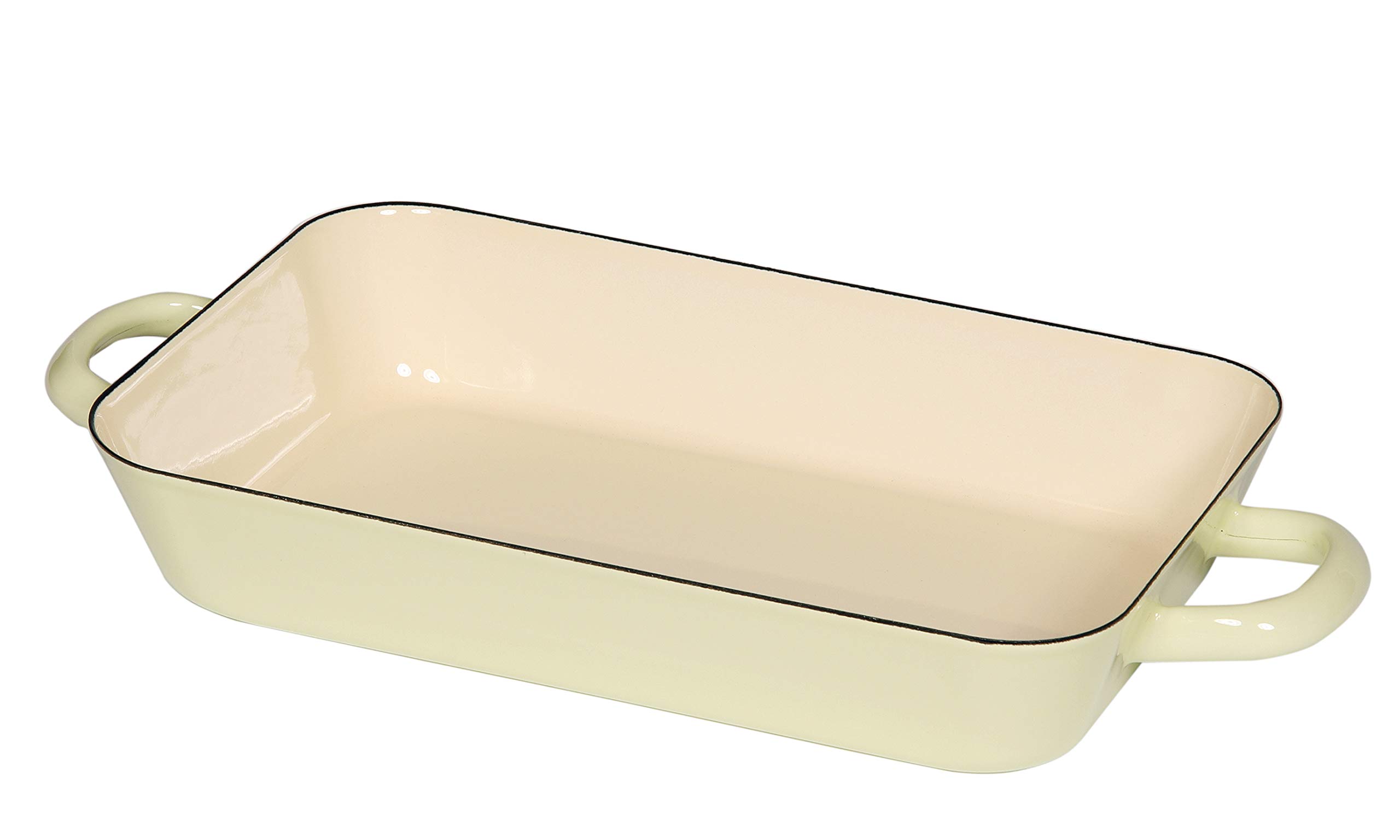 Riess - Frying pan - Casserole Dish - Oven Dish - Enamel - Yellow - 29 x 18 cm