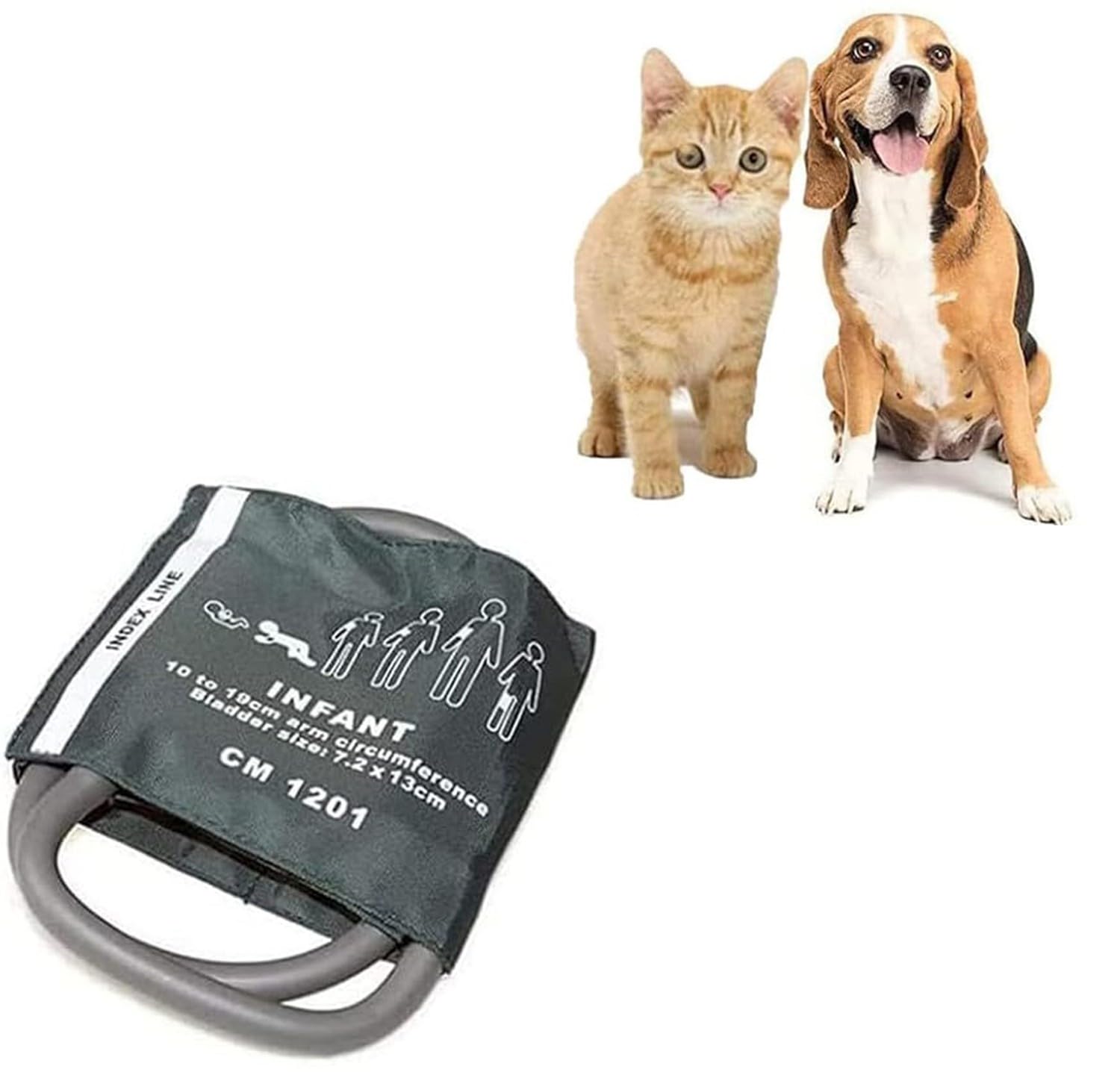 REHOOF Bracciale per Misurazione Pressione Animali, Materiale Elastico Che Si Adatta A Diverse Circonferenze per Controlli Regolari su Gatti E Cani,Animali di Piccola, Media E Grande Taglia Small