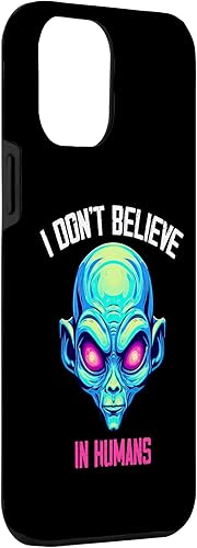 Miniatura 3 de iPhone 12 Pro Max I Don't Believe In Humans UFO Alien Space Lovers Case