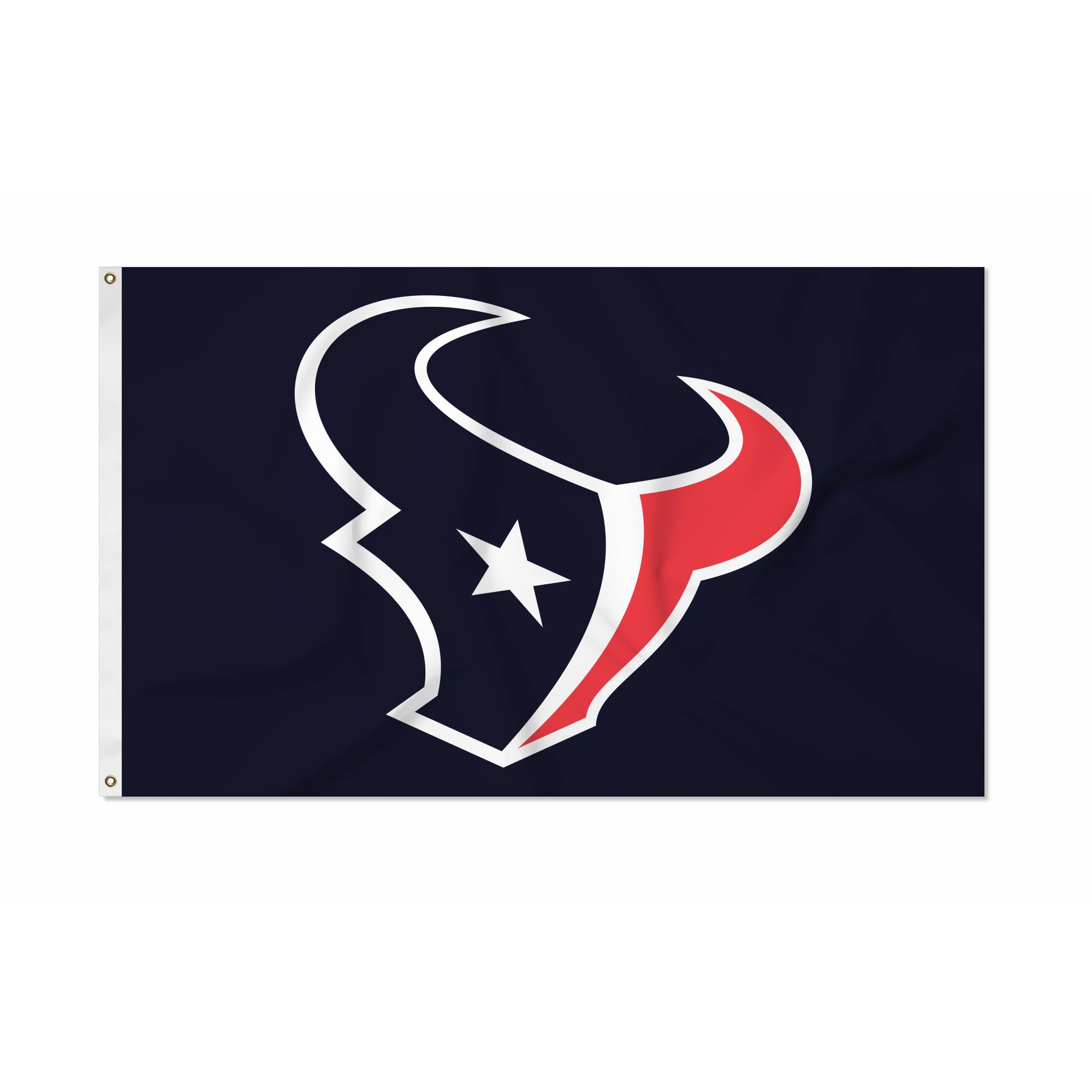 Rico Industries NFL Football Houston Texans Primary Logo 3' x 5' Banner Flag Single Sided - Indoor or Outdoor - Home Décor — image 1