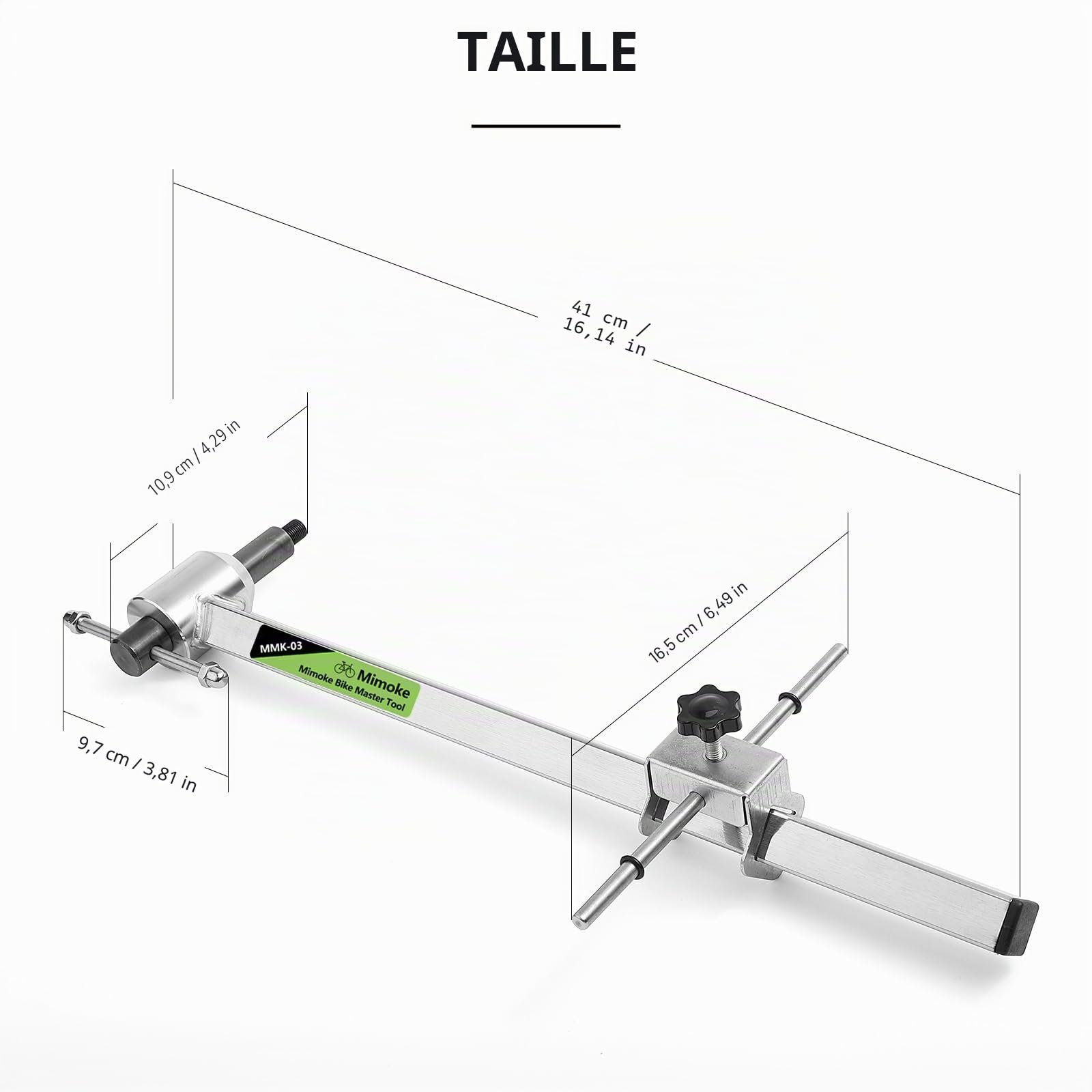 Outil d'alignement de Levier de Vitesse pour vélo - Outil de réparation en Acier Inoxydable - Outil de redressement pour jauge d'alignement des Yeux de Changement de Vitesse