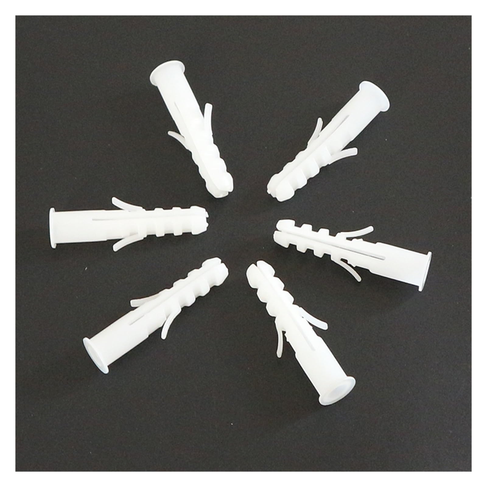 Schrauben und Dübel, Set mit 100 Kunststoff-Spreizdübeln und Schrauben, 5–14 mm(12mm)