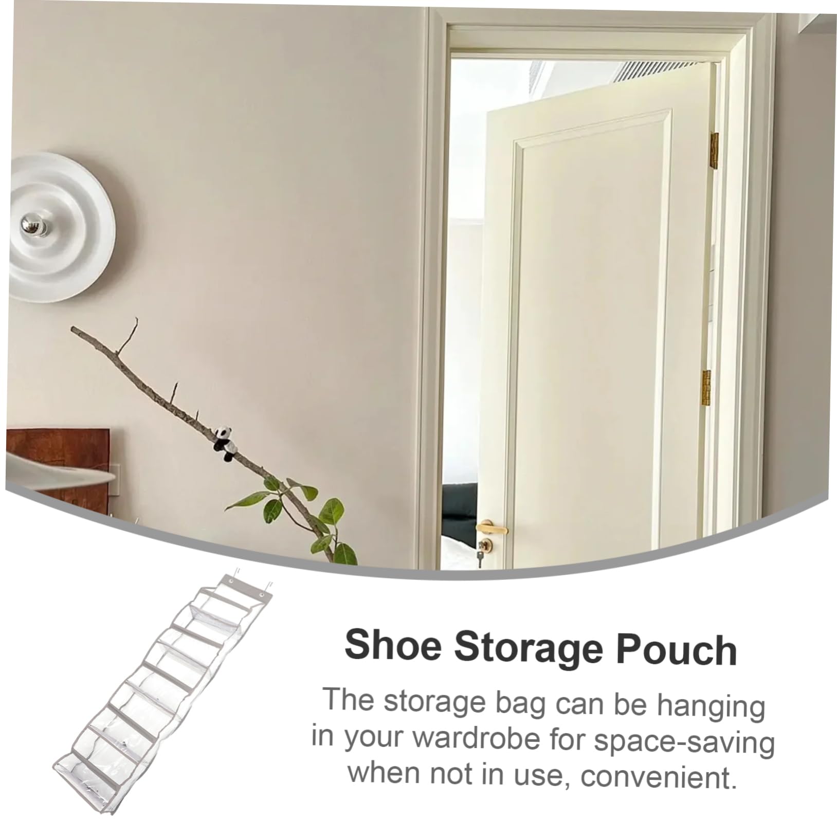 HOODANCOS Door Organizer Shoe Bag Oxford Cloth PVC Multi-Layer Wall Hanging Storage Space Efficient Tidy Room