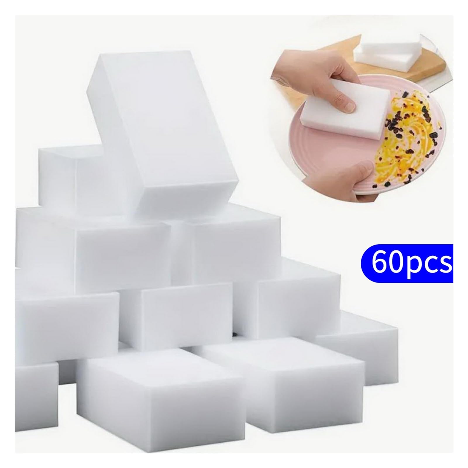 Haushaltsreinigungs-Küchenschwämme-Schaumstoff-Pads(60pcs)